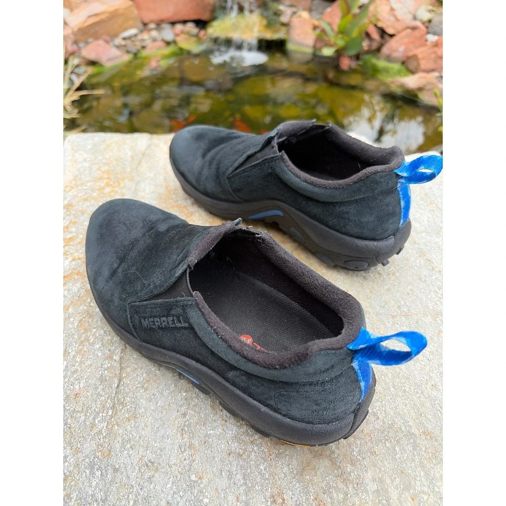 Merrell Jungle Moc Ice+ Black Suede Vibram Arctic Grip Winter Shoes J37844 8.5W